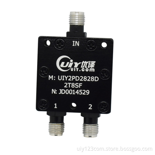 S C Band 2.0~8.0GHz RF 2 Way Power Divider Splitter For Satcom System